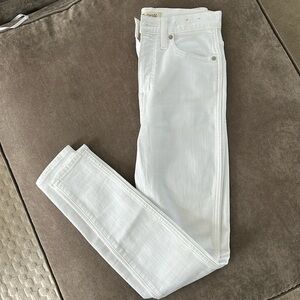 Madewell high rise size 26 white skinny jeans